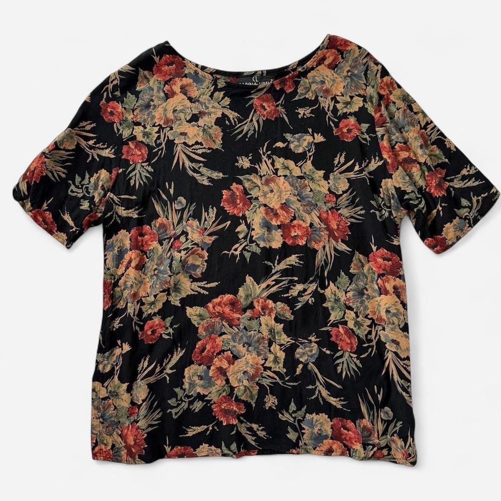 Vintage Floral Relaxed Top Blouse